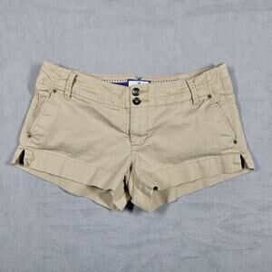 Y2K American Eagle Outfitters Micro Shorts Womens 6 Favorite Khaki Uniform Mall